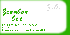 zsombor ott business card